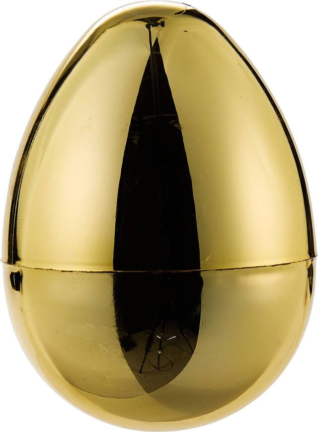 Medium Fillable Egg, Gold, for Easter Front_Flat