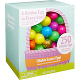 Fillable Eggs with Golden Egg, Multi-Coloured, 250-pk, for Easter Front_Angled_Right