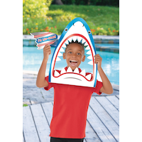 Giant Shark Head Photo Booth Frame Kit, 2-pc Front_Flat