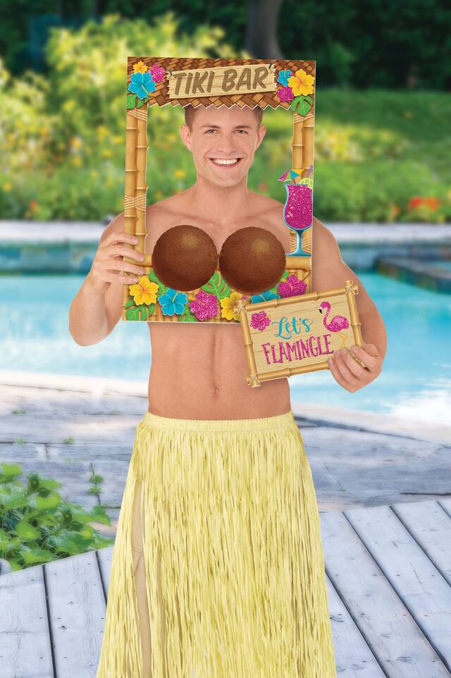 Giant Tiki Bar Photo Booth Frame Kit, 2-pc Front_Flat
