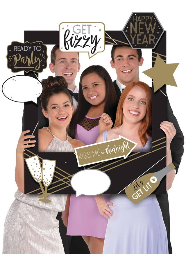 Giant Customizable New Year's Photo Frame Kit Front_Flat