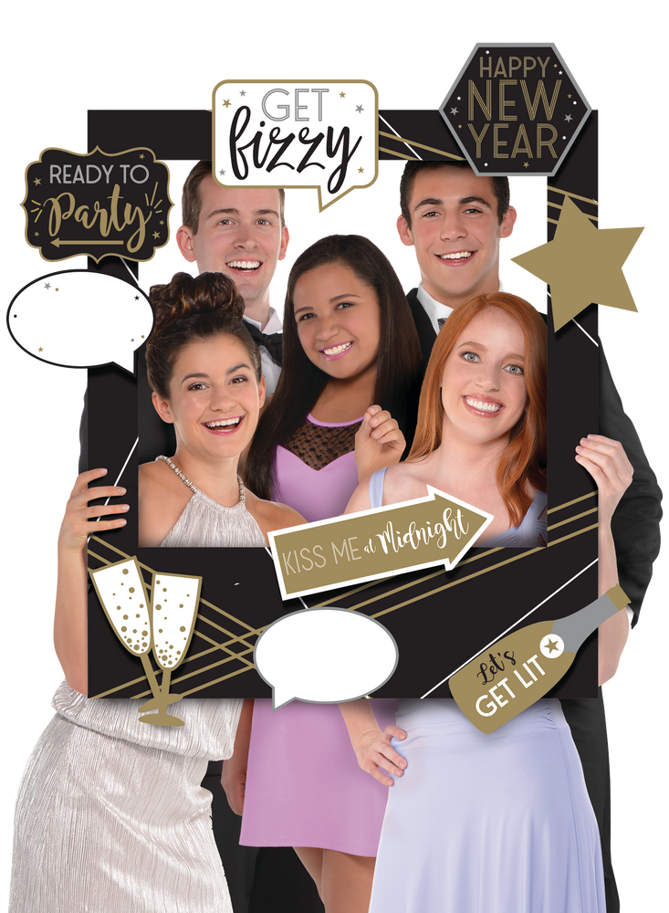 Giant Customizable New Year's Photo Frame Kit Party City