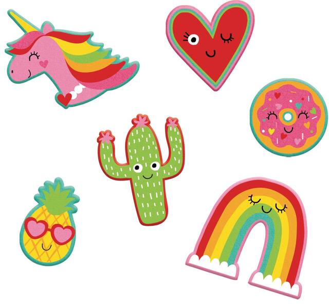 Valentine's Peel & Stick Patches, 6-pk Overhead_Flat