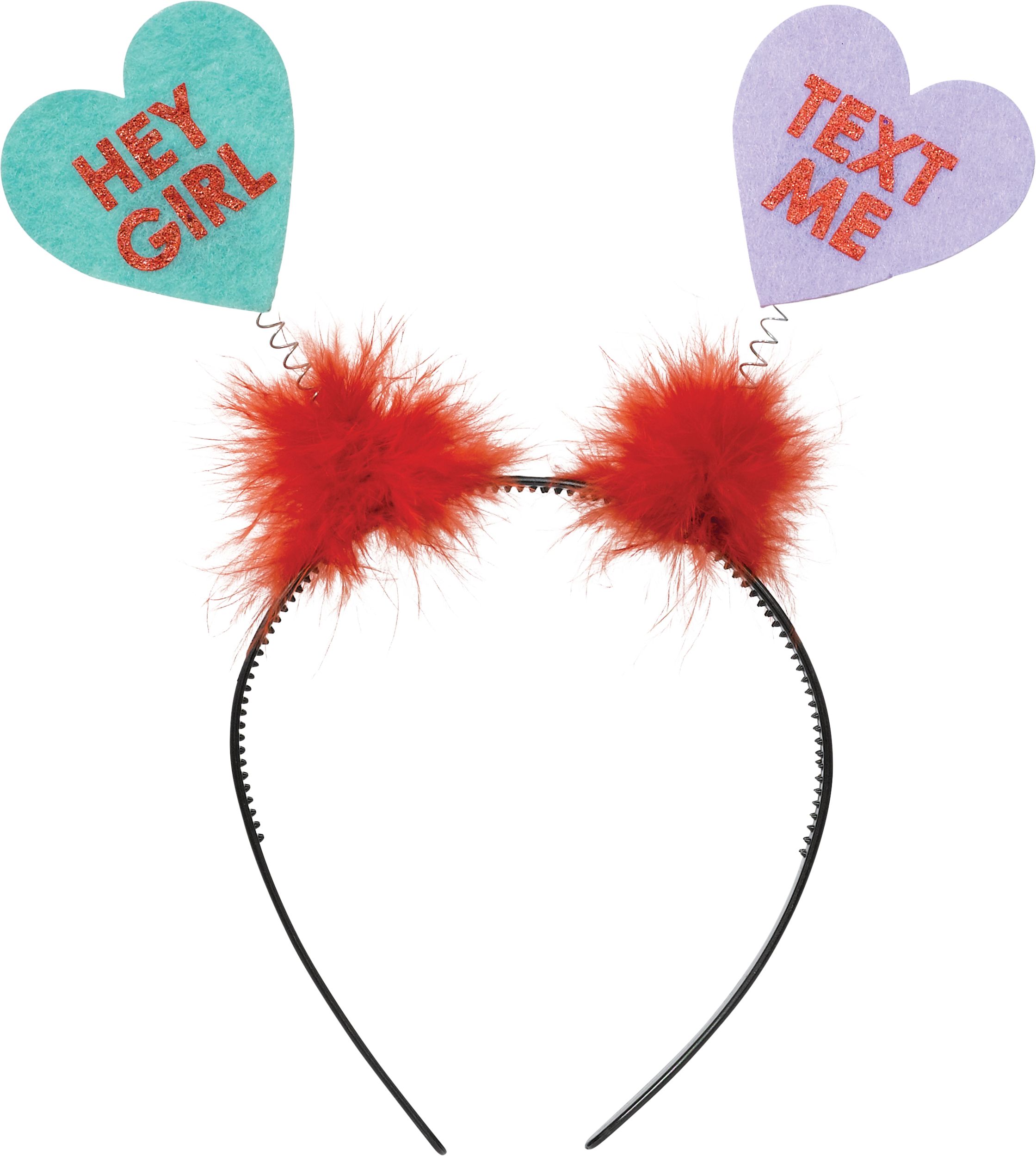 Bandeau coeurs avec messages Front_Flat