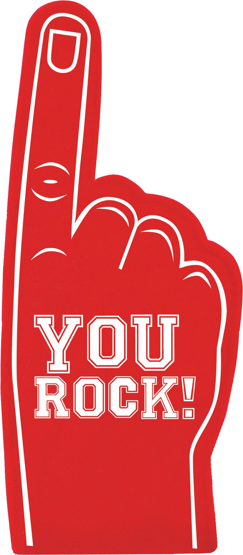 Mini-doigts en mousse rouges, paq. 12 Back_Flat