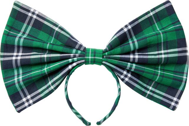 Oversized St. Patrick's Day Bow Headband Front_Flat