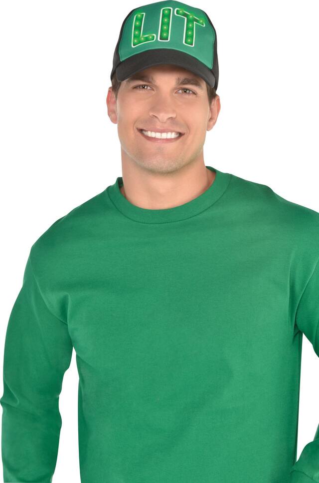 Casquette de baseball lumineux Front_Flat