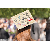 Travel Graduation Cap Topper Back_Elevated