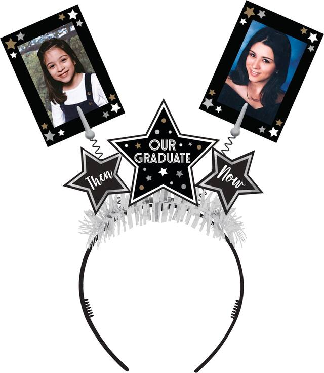 Then Now Star Grad Photo Headband Front_Flat