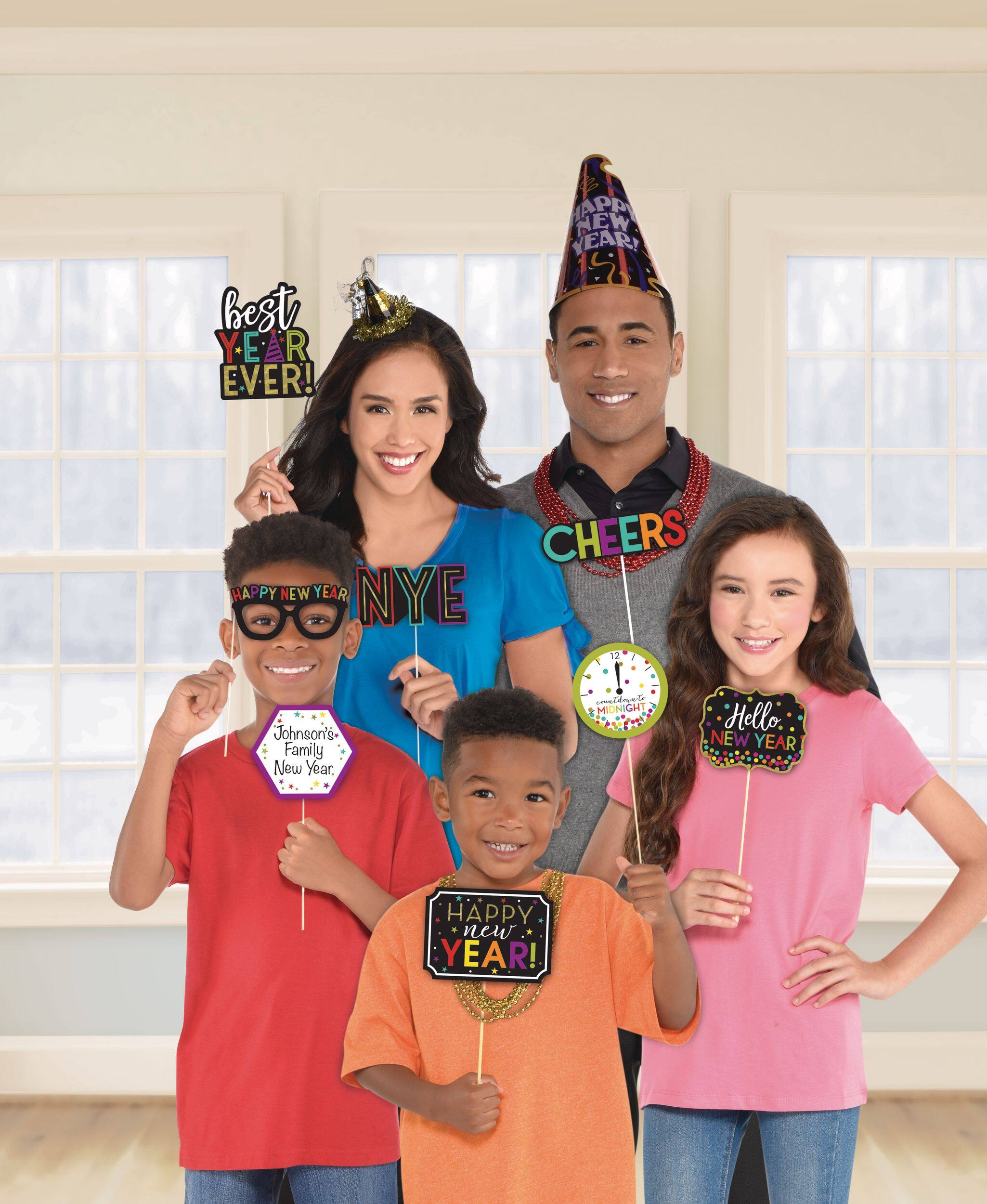 Bright New Year's Eve Photo Booth Props, 13-pc | Party City