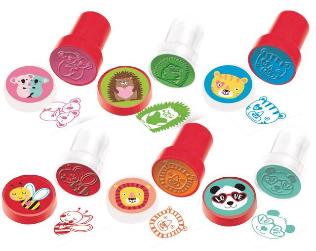 Cuddly Cubs Valentine's Day Stampers, 6-pk Composite_or_Mixed