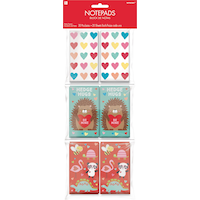Cuddly Cubs Valentine's Day Notepads, 30-pk Front_Flat