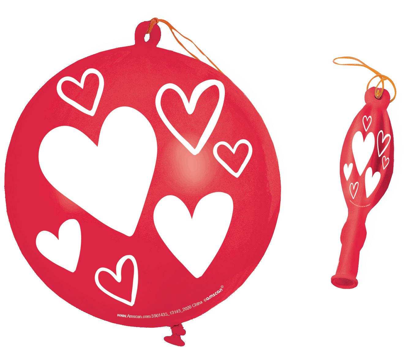 Valentine's Day Heart Punch Balloons, 16-pk Composite_or_Mixed
