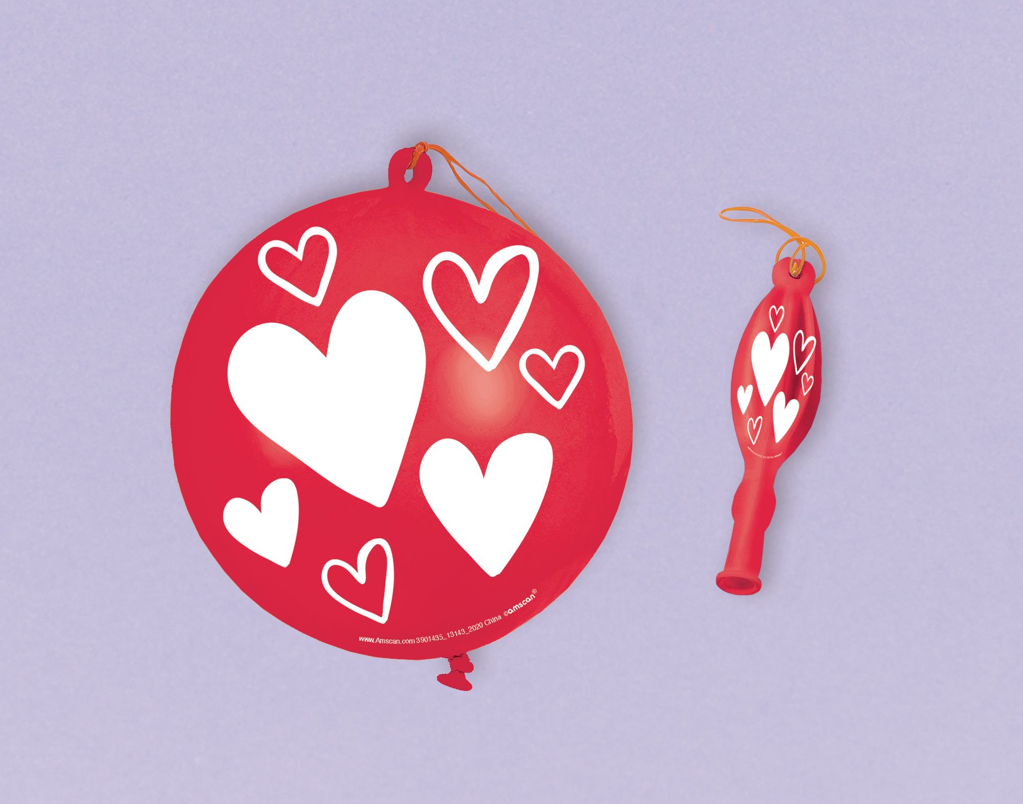 Valentine's Day Heart Punch Balloons, 16-pk Composite_or_Mixed