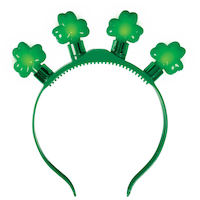 Light-Up Shamrock Headband Front_Flat