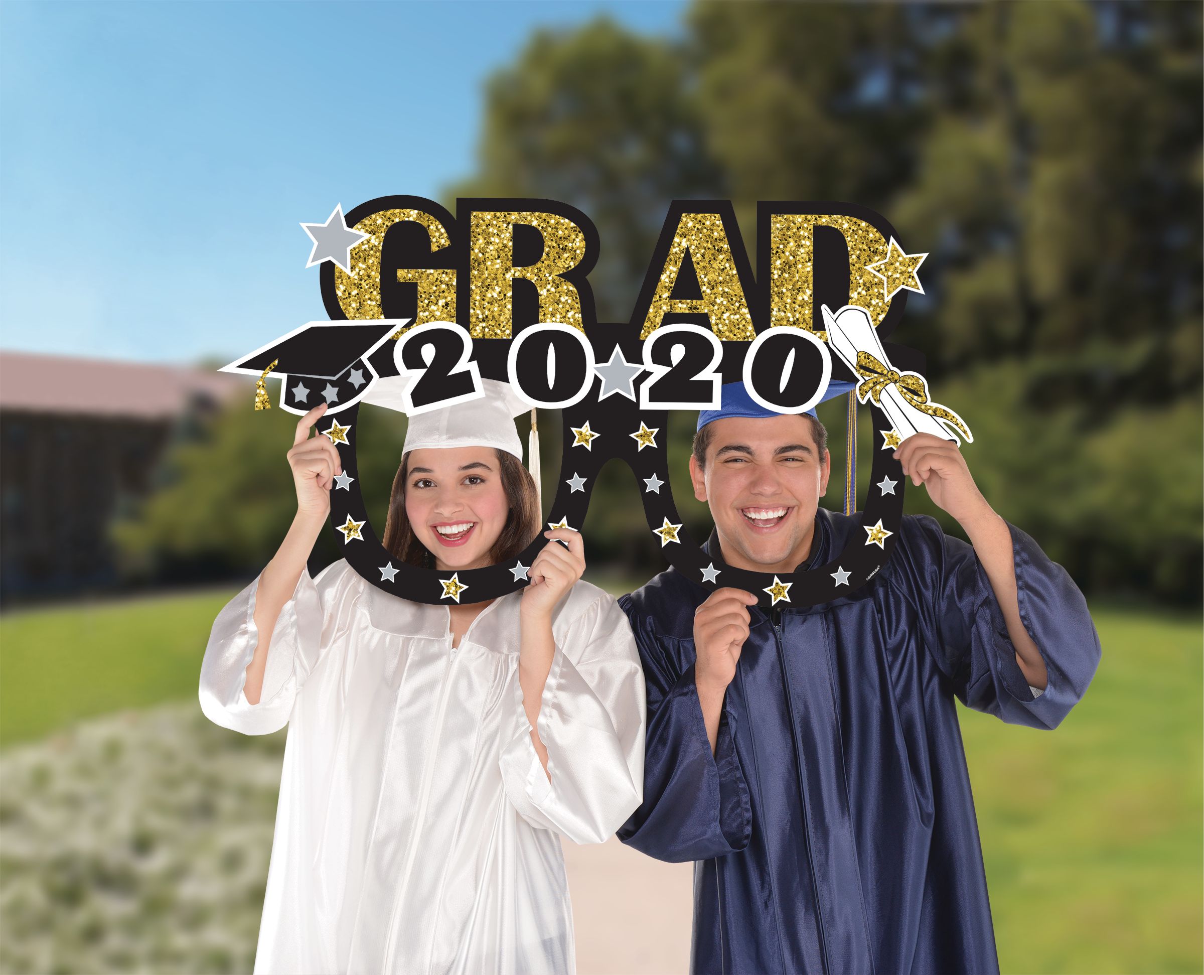 Glasses Graduation Photo Booth Frame Front_Flat