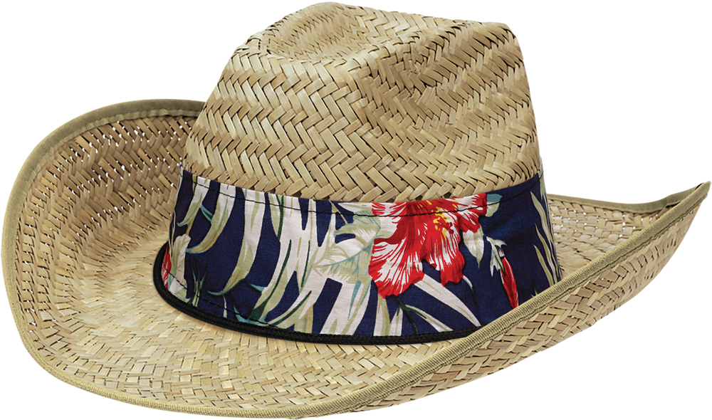 Tropical Straw Cowboy Hat Party City