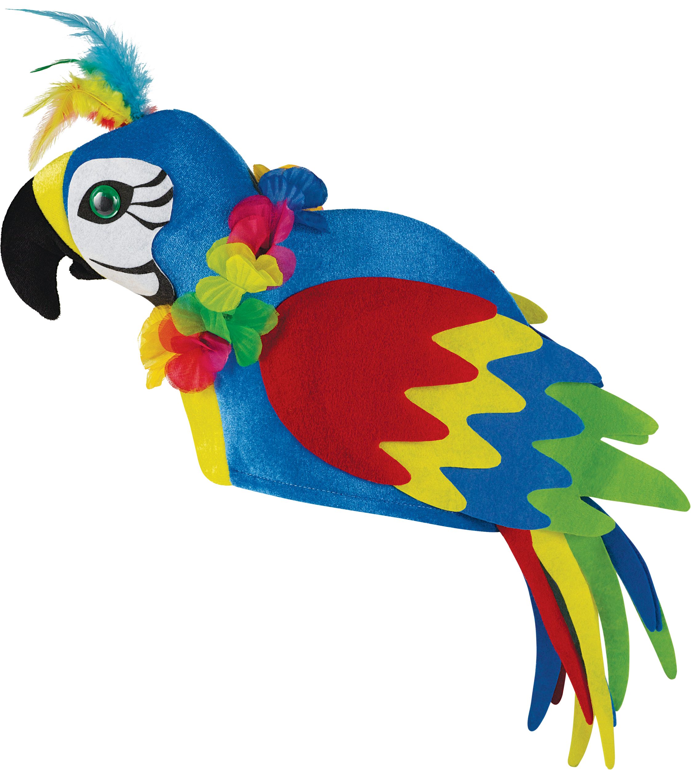 Tropical Parrot Hat Back_Angled_Left