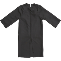 Kids Graduation Gown, Black, One Size, for Graduation Front_Flat