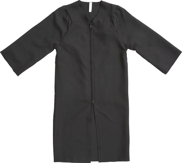 Kids Graduation Gown, Black, One Size, for Graduation Front_Flat