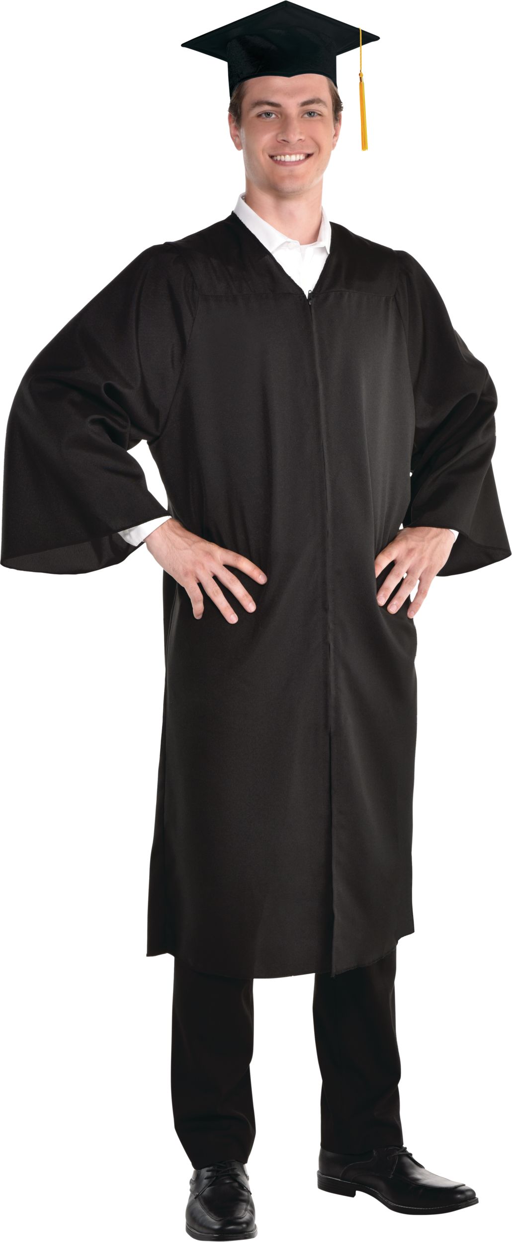 Black Adult Graduation Gown, Standard | Party City