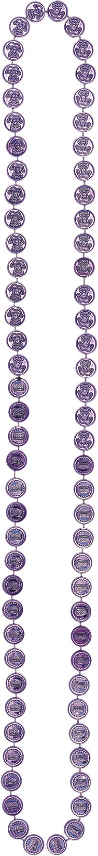 Coin Mardi Gras Bead Necklaces, 6-pk Front_Flat