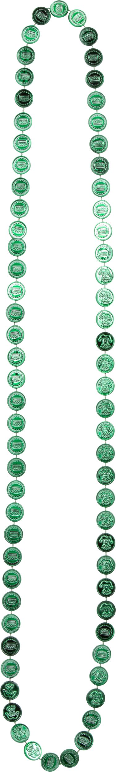 Coin Mardi Gras Bead Necklaces, 6-pk Front_Flat
