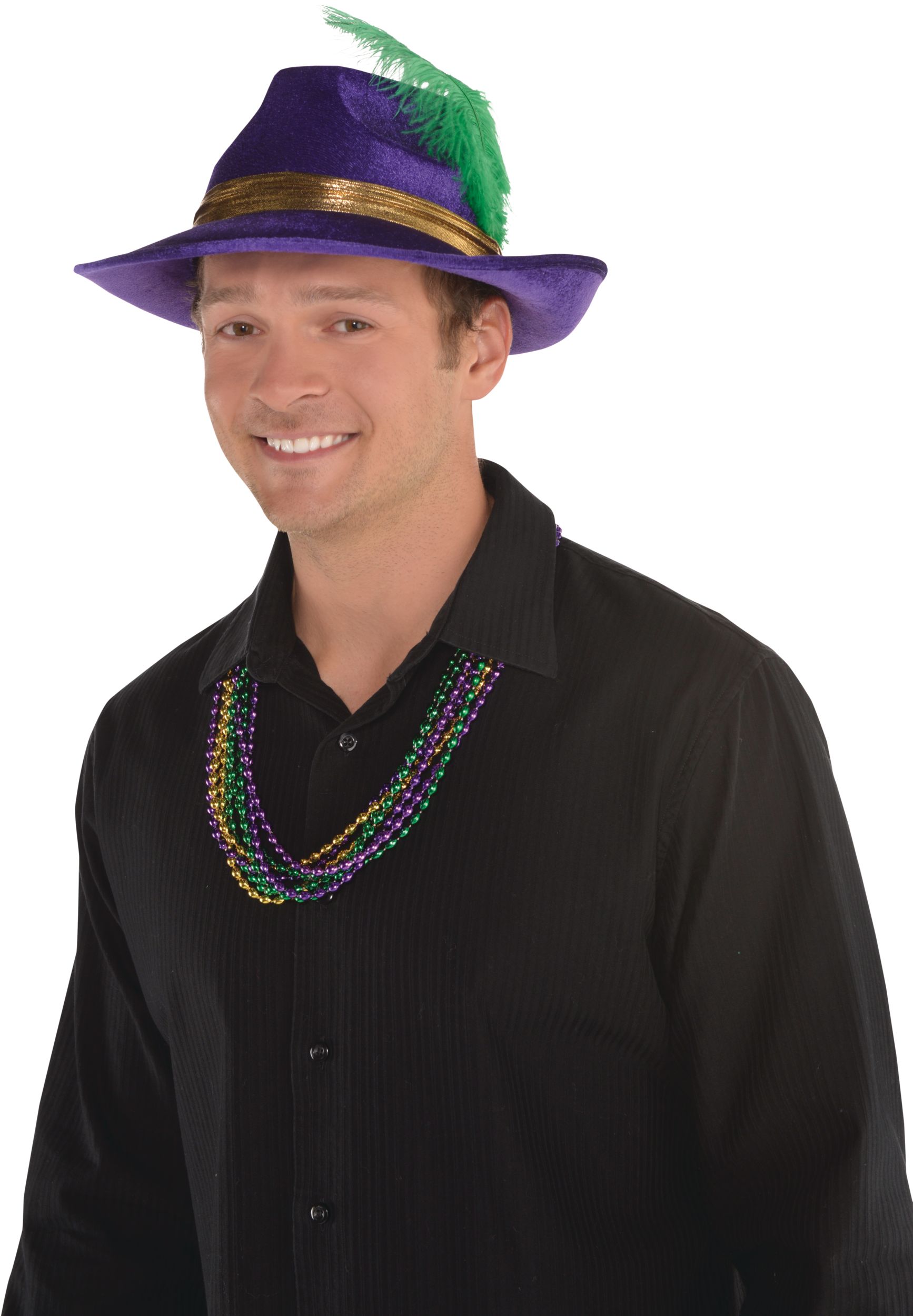 Mardi Gras Pimp Hat Front_Angled_Left