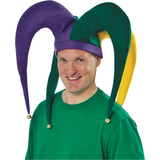 Giant Mardi Gras Jester Hat Front_Angled_Left