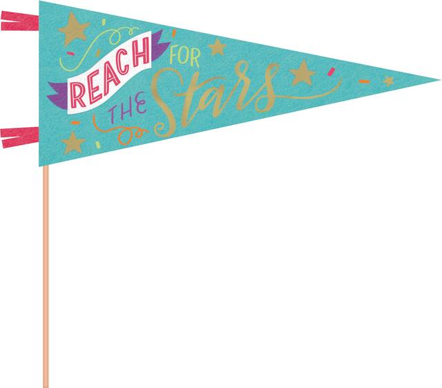 Banderole à fanions Reach For The Stars Front_Flat