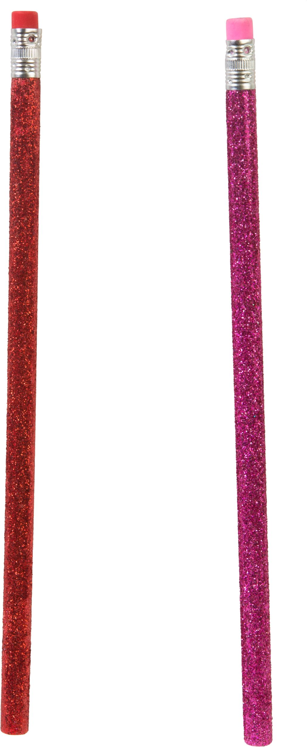 Valentine's Day Glitter Pencils, 12-pk Overhead_Flat