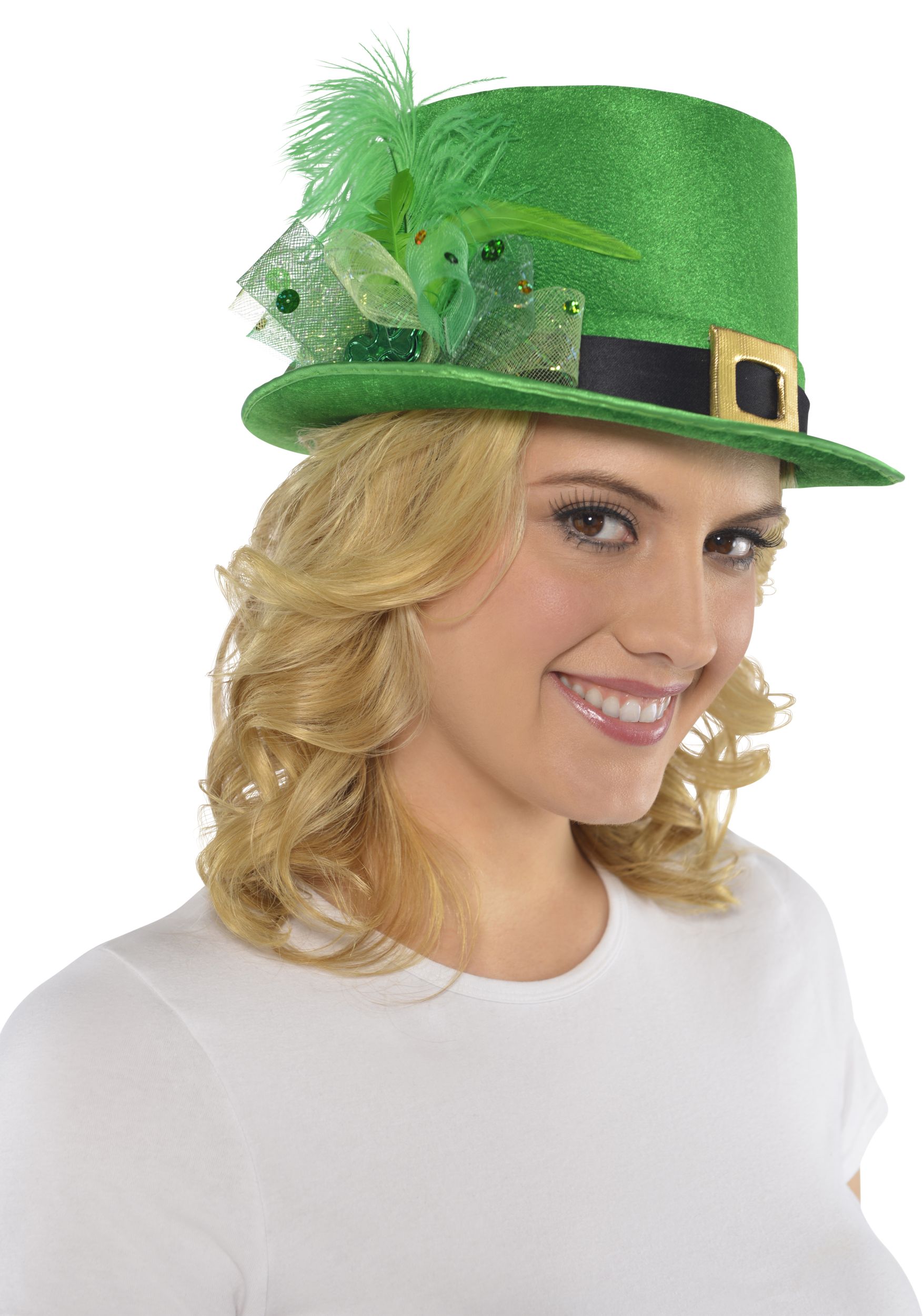 Fancy Leprechaun Top Hat Front_Angled_Right