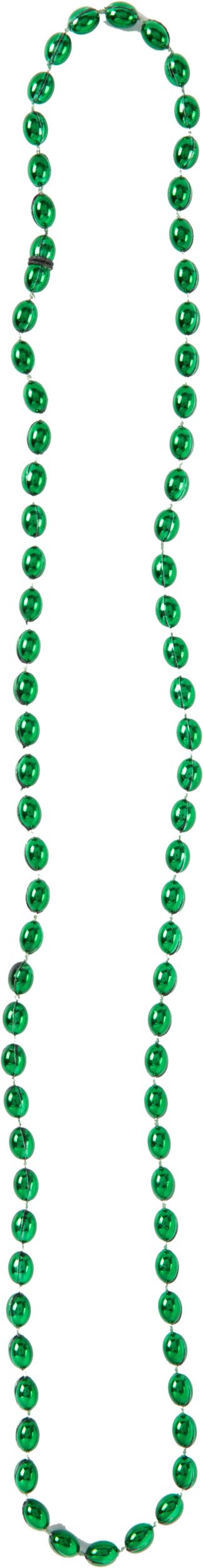 Colliers de perles de la Saint-Patrick, vert, paq. 100 Overhead_Flat