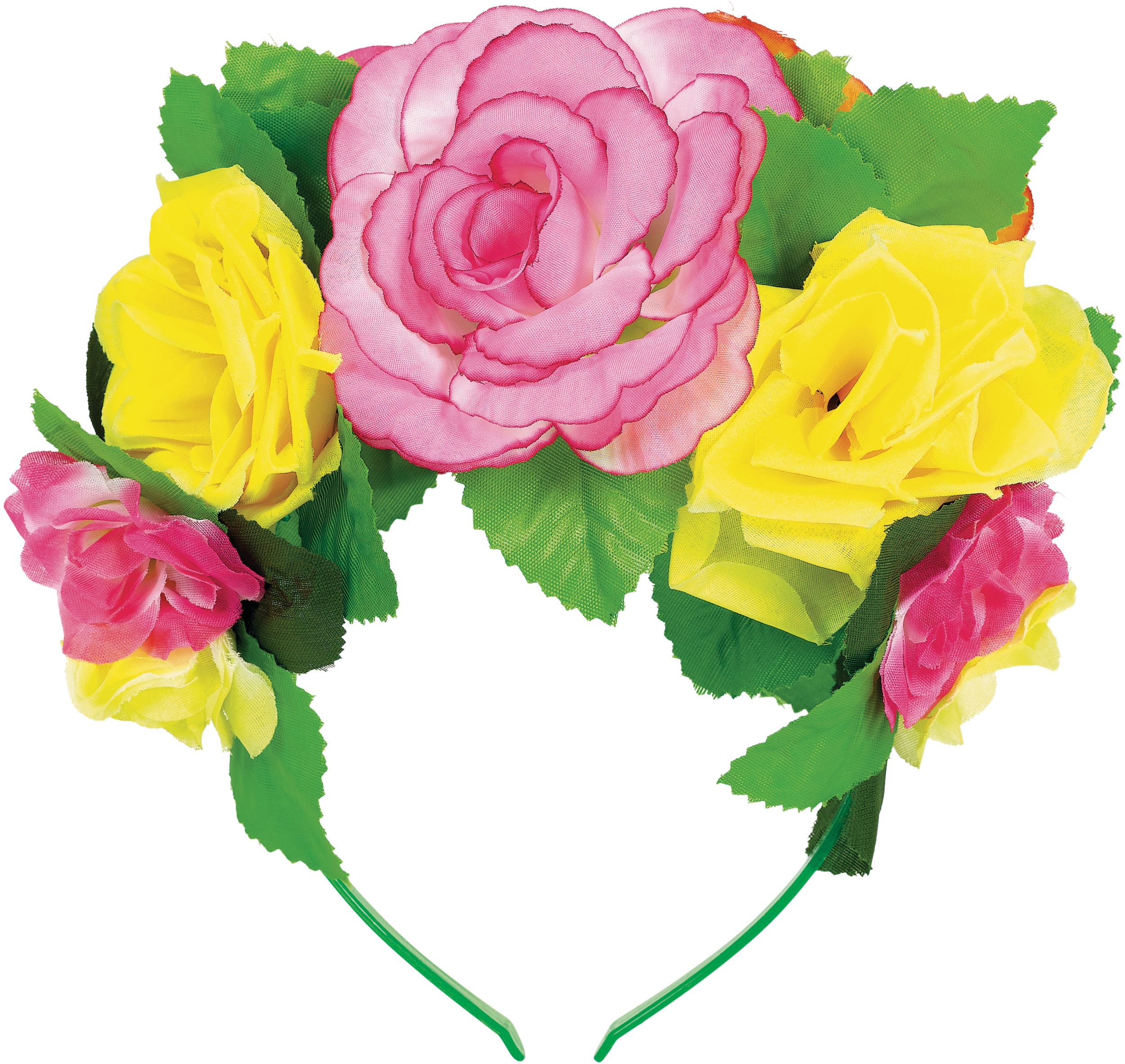 Deluxe Flower Crown Headband Front_Flat