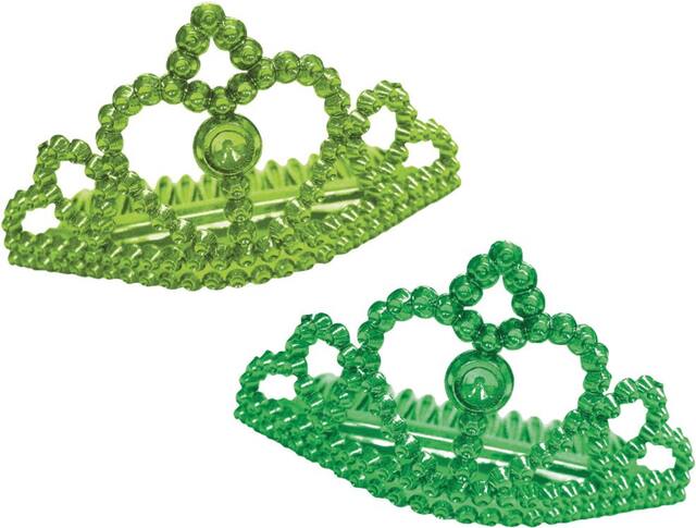 St. Patrick's Day Metallic Tiara Front_Flat
