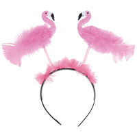 Glitter Flamingo Head Bopper Front_Flat