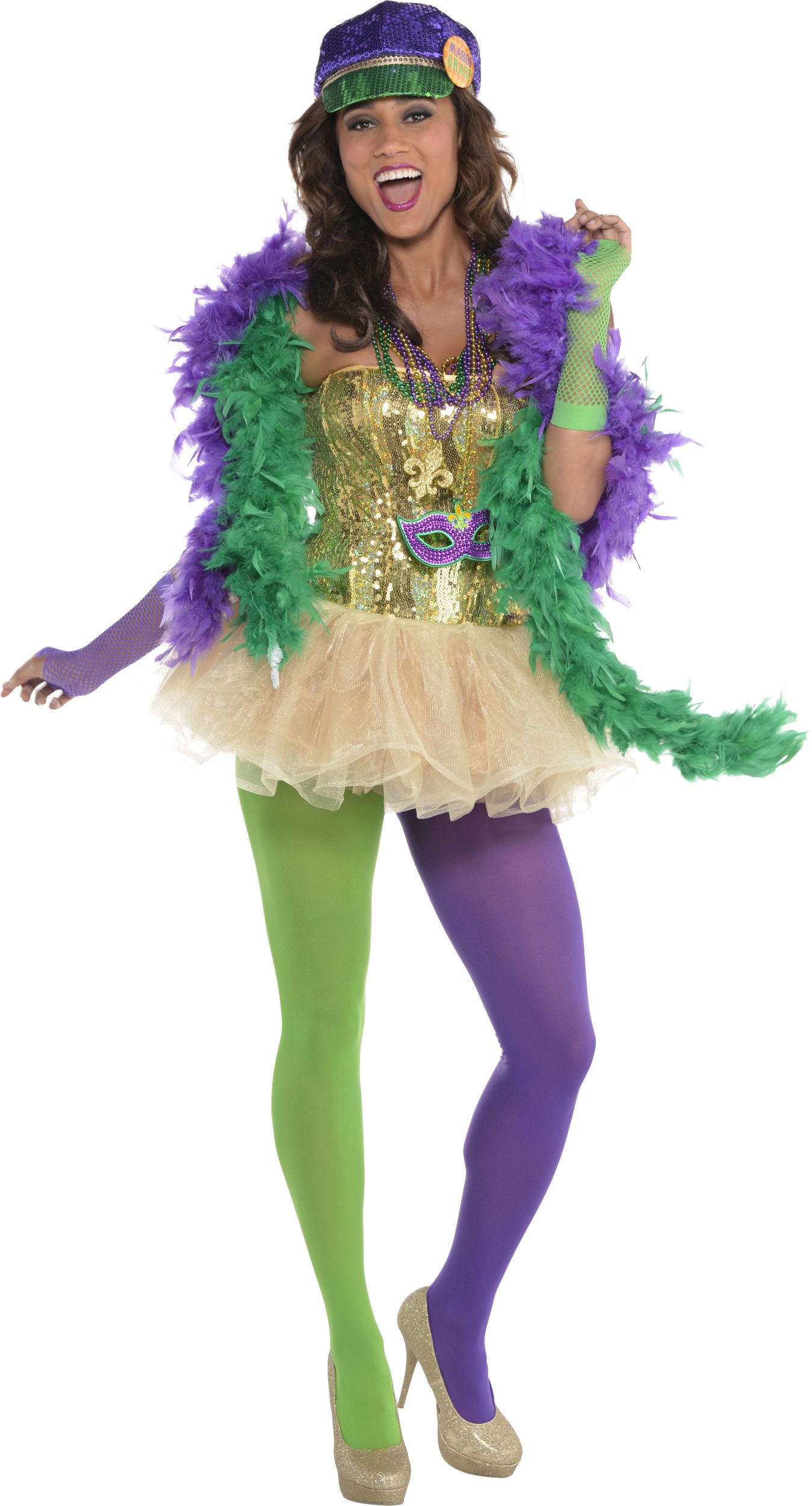 Sequined Mardi Gras Newsboy Hat Composite_or_Mixed