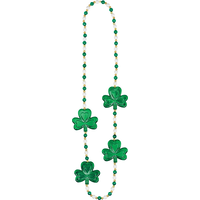 Pearl & Shamrock Necklace Overhead_Flat