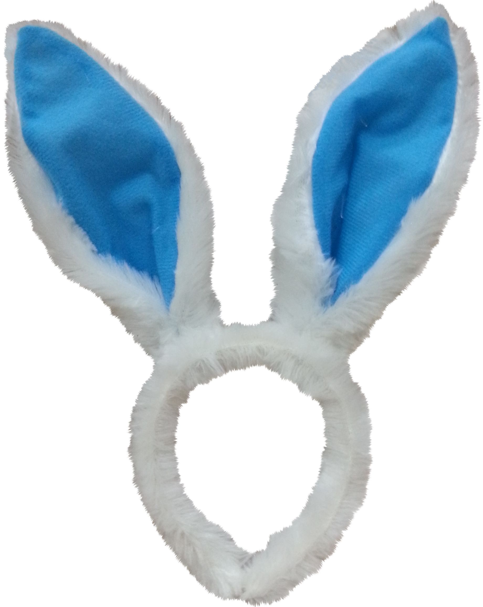 Bandeau avec oreilles de lapin, Pâques, bleu caraïbes