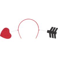 Glitter Heart & Arrow Head Bopper Front_Flat