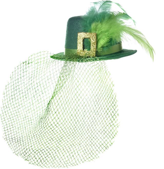 Mini-chapeau de farfadet à pince Front_Flat