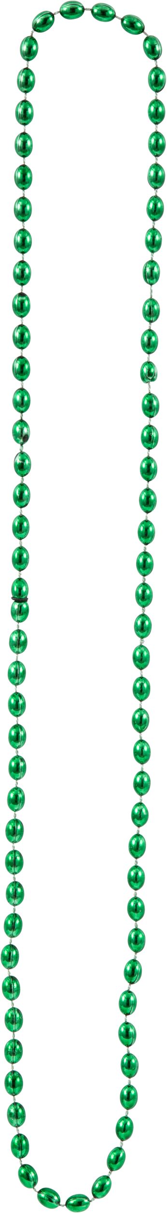 Shamrock Bead Necklaces, Green, One Size, 8-pk, for St. Patrick's Day Overhead_Flat