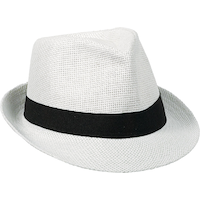 White Straw Fedora Front_Angled_Right