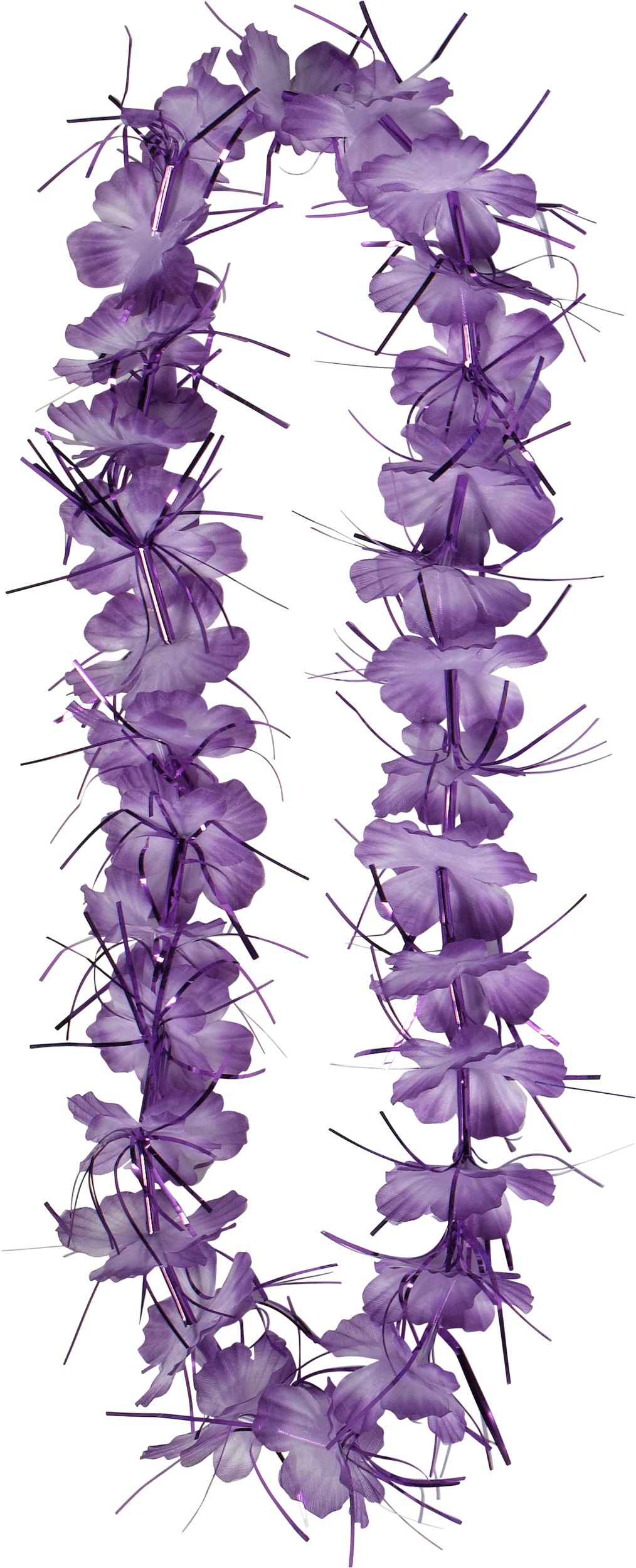 Colliers de fleurs scintillants colorés, paq. 6 Front_Flat