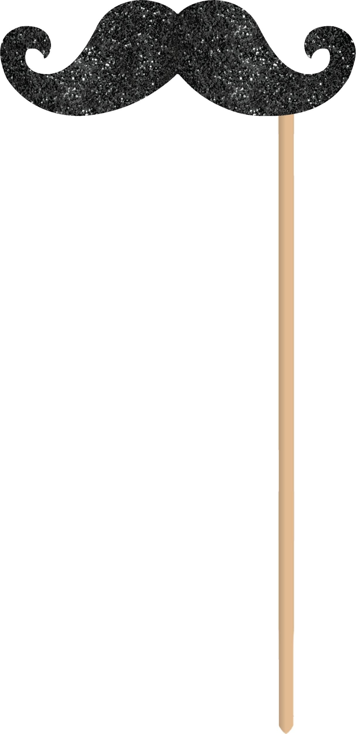 Black, Gold, & Silver New Year's Photo Booth Kit, 21-pc Front_Flat