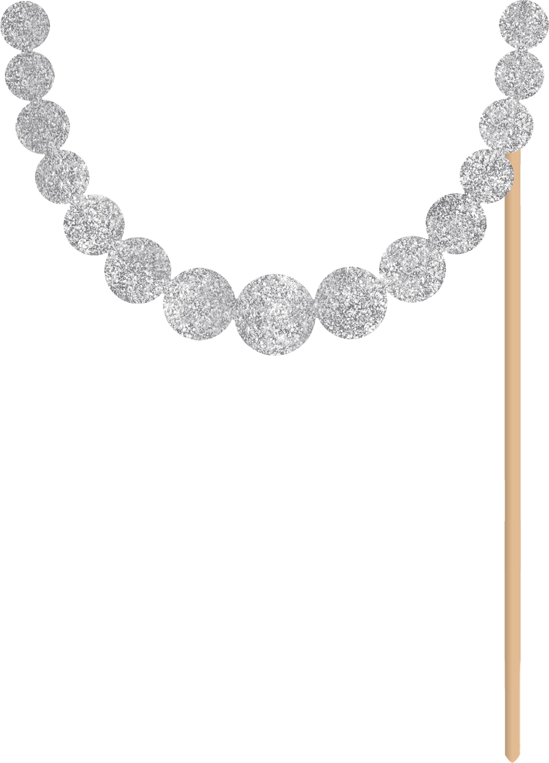 Black, Gold, & Silver New Year's Photo Booth Kit, 21-pc Front_Flat