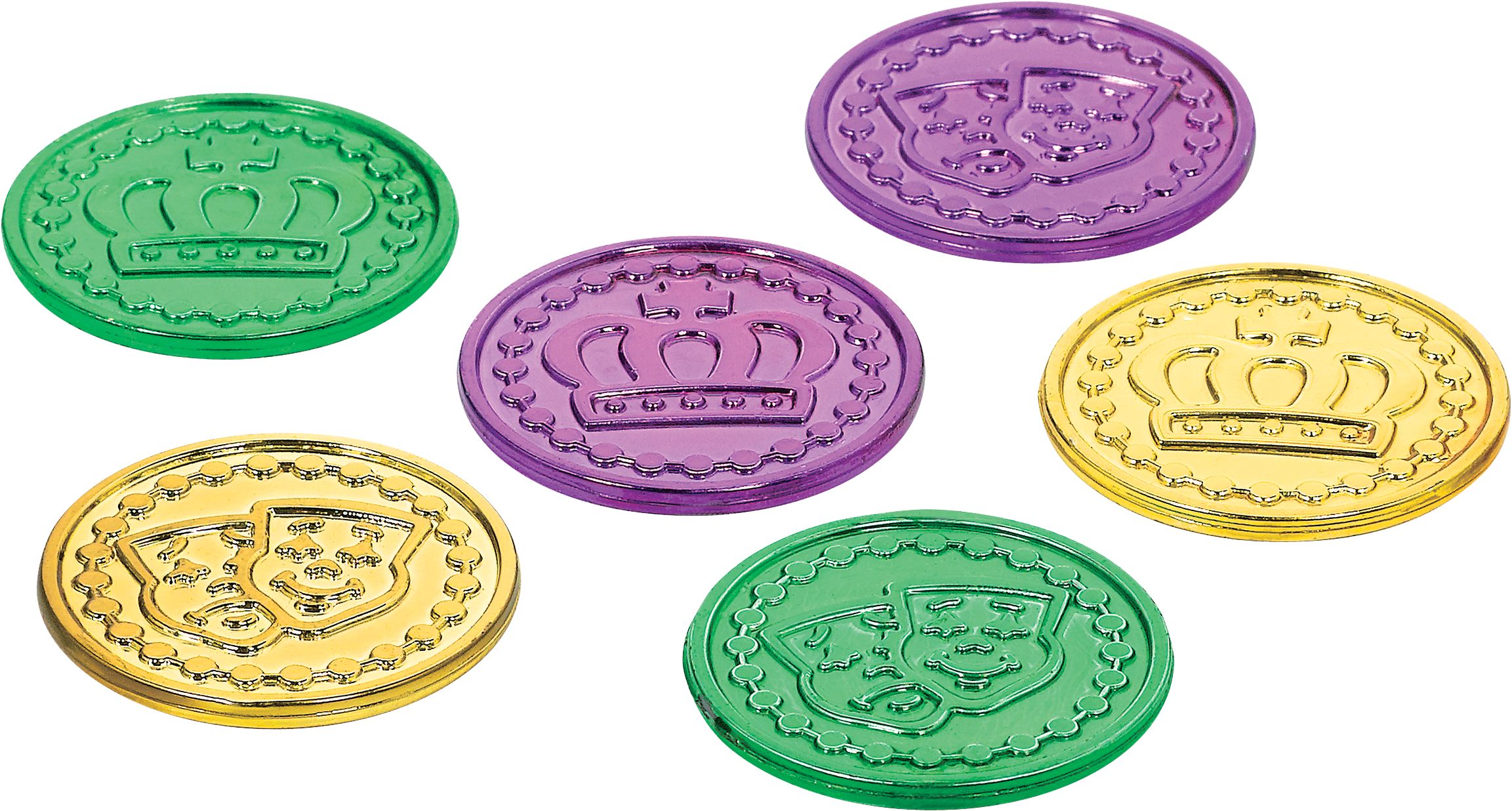Mardi Gras Coins, 100-pk | Party City