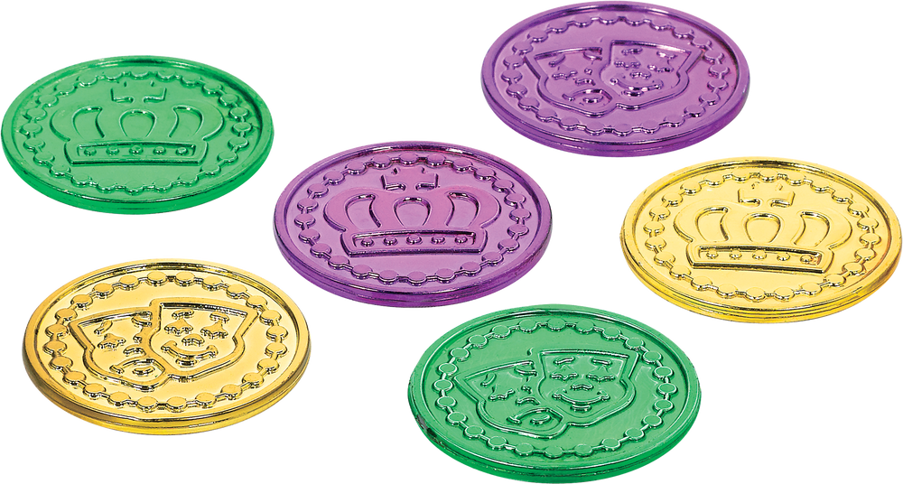 Mardi Gras Coins, 100-pk | Party City