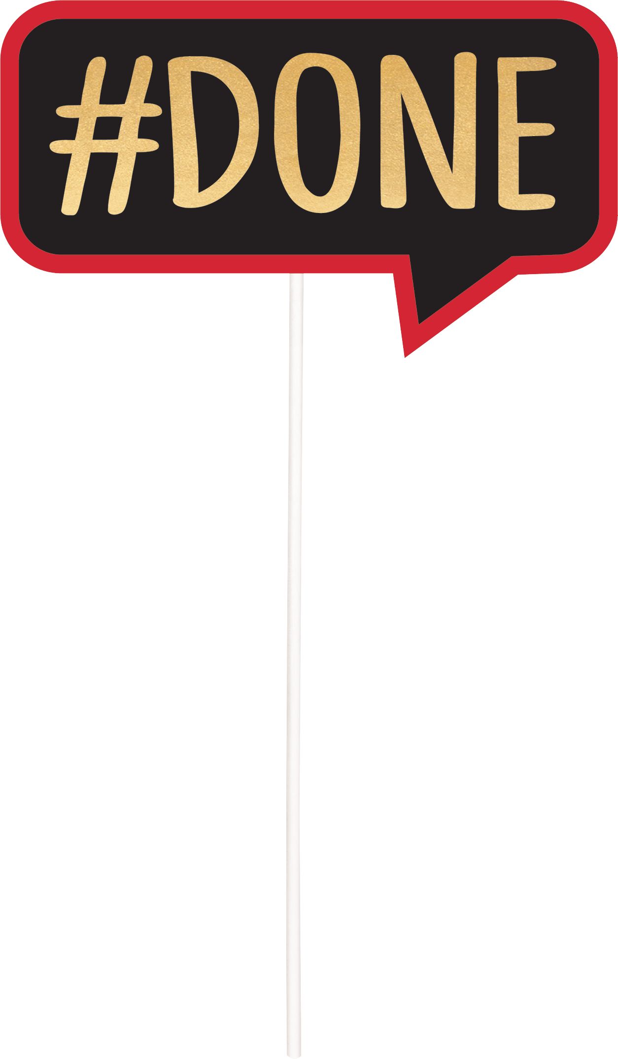 Graduation Photo Booth Kit, 21-pc Front_Flat