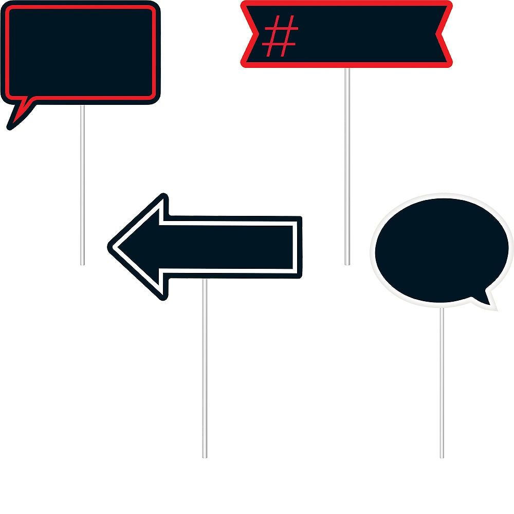 Graduation Photo Booth Kit, 21-pc Front_Flat